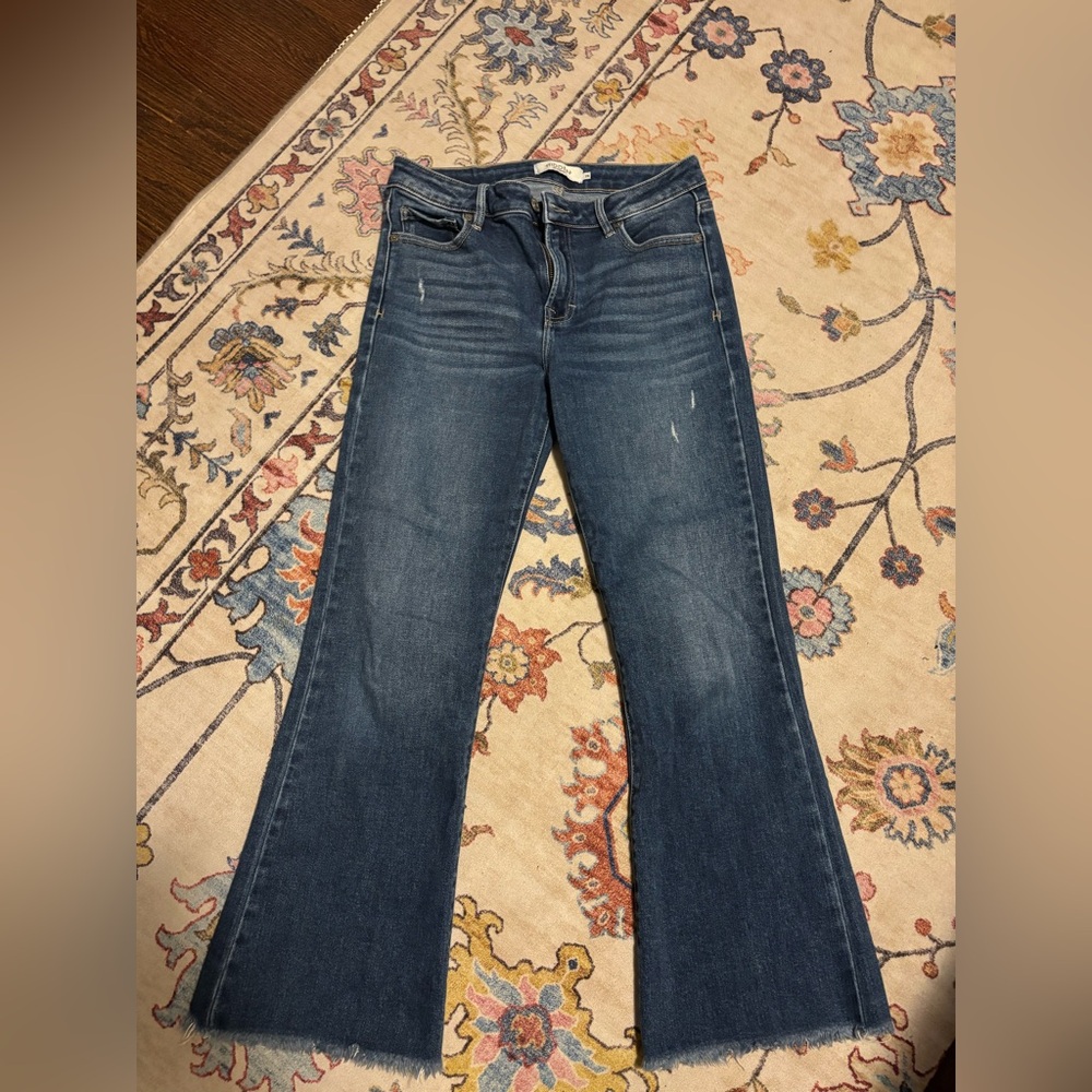 HIDDEN flare crop Jeans